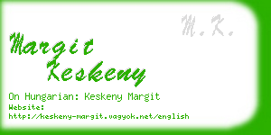 margit keskeny business card